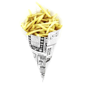 Paper Food Cone Grease-Proof "Times" 34cm 400g (1.000 Units)