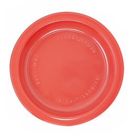 Plastic Plate PS Flat Red Ø17 cm (50 Units) 