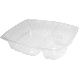 Plastic Deli Container OPS "ClearPac" 3 Compartments Clear 887ml (63 Units)  