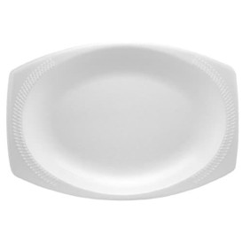 Foam Tray "Quiet Classic" White 28X22cm (500 Units)