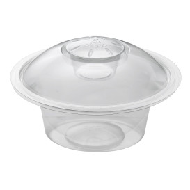 Plastic Deli Container 500ml + Plastic Lid "Press&Dress" + Portion Cup (50 Units)