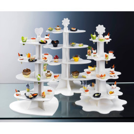 Display Stand Appetizers and Cones "Flower" 75cm (5 Units)