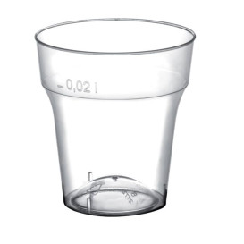Plastic Shot PS "Moon" Clear 20 ml (2000 Units)