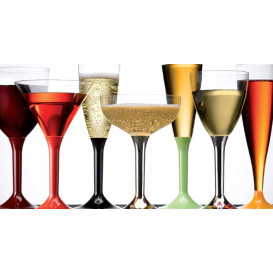 Plastic Stemmed Glass Cocktail Lilac 185ml 2P (200 Units)