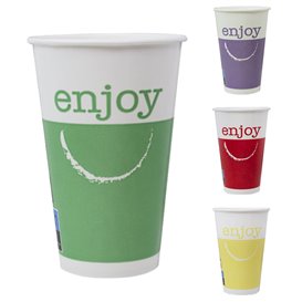 Paper Cup "Enjoy" 12 Oz/360 ml Ø8,0cm (100 Units)  