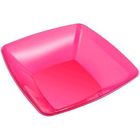 Plastic Bowl PS Crystal Hard Raspberry 3500ml 28x28cm (1 Unit) 