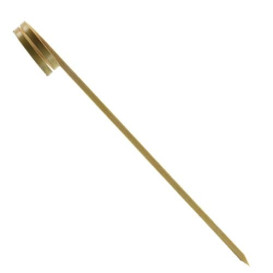 Bamboo Food Pick with Ripple Handle Design 9cm (200 Units)  