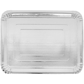 Paper Tray Rectangular shape Silver 25x34cm (100 Units)  