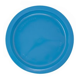 Plastic Plate PS Flat Dark Blue Ø22 cm (780 Units)