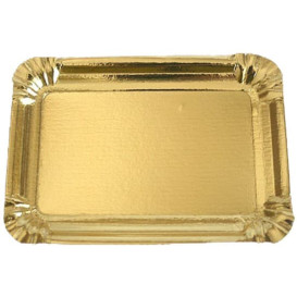 Paper Tray Rectangular shape Gold 18x24 cm (800 Units)