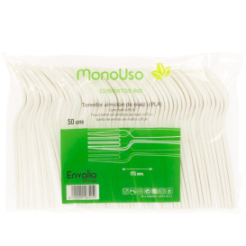Cornstarch Fork White 17,5cm (50 Units)