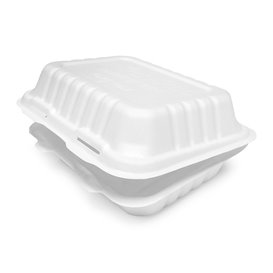 Plastic Container Heat Sealable Translucent 1015ml 19,2x13,7x5,5cm (100 Units)  