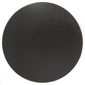 Paper Cake Circle Black and White 26cm (100 Units)  
