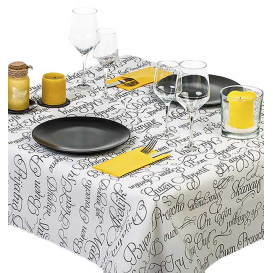 Novotex Tablecloth Roll White "Buen Provecho" P40cm 1,2x50m (6 Units)