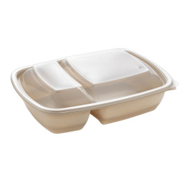 Plastic Lid for Deli Container PP Rectangular shape 2C Black 23x16,5cm (300 Units)