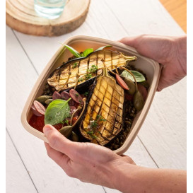 Plastic Deli Container PP Cream 600ml 23x16,5cm (300 Units)