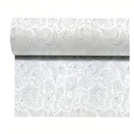 Non-Woven Tablecloth Roll 0,4x48m "Mandala" Grey 50g/m² P40cm (1 Unit)