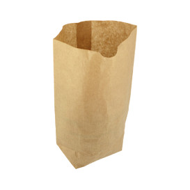 Paper Bag with Hexagonal Base Kraft 23x35cm (50 Units)
