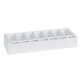 White ABS Dispenser for Roll Adhesives 49,5x19,5x7,5cm (1 Unit)