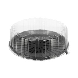 Cake Container APET Black Ø31cm (90 Units)