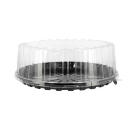 Cake Container APET Black Ø31cm (90 Units)