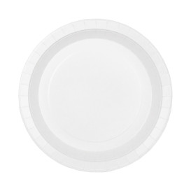 Paper Plate Round Greaseproof Shape White  Ø18cm 250g/m² (350 Units) 