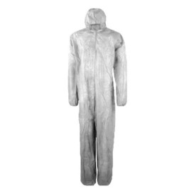 Disposable Plastic Coverall "TST" PP Hood Zipper 35g Size XL (1 Unit) 