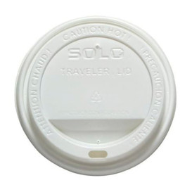 Lid for Cup Hole 6 and 8 Oz White Ø8,0cm (100 Units)  