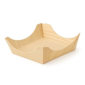 Pine Leaf Boat Tray 7,5x7,5x3cm (1000 Units)