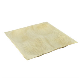 Palm Leaf Plate Square Shape 4C 20,5X20,5cm (10 Units)