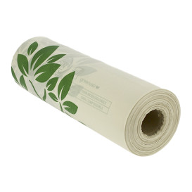 Roll of Plastic Bags Home Compost “Be Eco!” 25x37cm (500 Units)