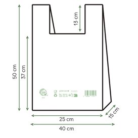 Plastic T-Shirt Bag Home Compost “Classic” 40x50cm (100 Units)