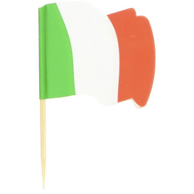 Italy Flag Food Pick 6,5cm (144 Units)  