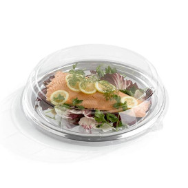 Plastic Tray Round Shape Silver 40 cm (5 Units) 