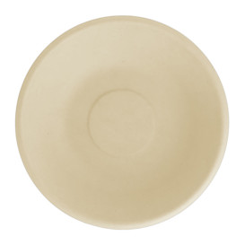 Sugarcane Plate Deep Natural Ø16 cm (1000 Units)