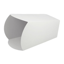 Paper Popcorn Box Medium Size White 90gr 7,8x10,5x18cm (350 Units)