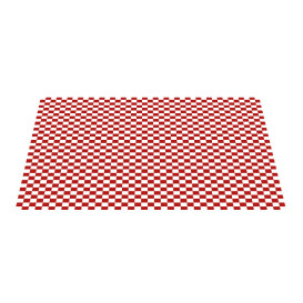 Paper Food Wrap Grease-Proof Red 31x31cm (1000 Units) 