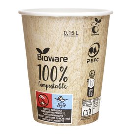 Paper Cup PLA Vending "BioWare" 6Oz/192ml Ø7,0cm (3000 Units)