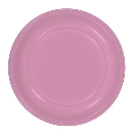 Reusable Plate Deep Economic PS Pink Ø20,5cm (150 Units)