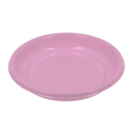 Reusable Plate Deep Economic PS Pink Ø20,5cm (150 Units)