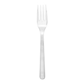 Reusable Plastic PS Fork Transparent 18cm (20 Units)