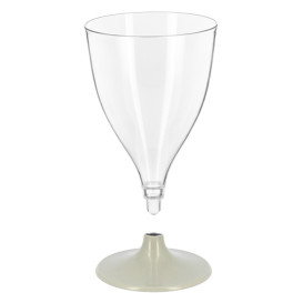 Reusable PS Cup Water/Wine Grey Foot 200ml 2P (6 Units)