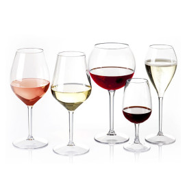 Reusable Plastic Flute Sparkling Wine Clear Tritan "Bio Based" 375ml (1 Unit) 