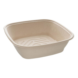 Sugarcane Bowl Natural Square Shape 7000ml 36cm (5 Units) 