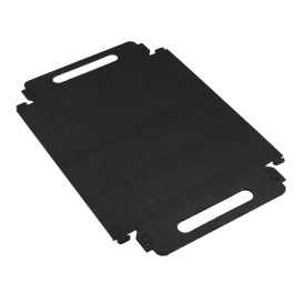 Paper Tray with Handles Rectangular shape Black 16x23 cm (500 Units) 