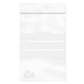 Plastic Zip Bag Autoseal Write-On Block 10x15cm G-160 (1000 Units)