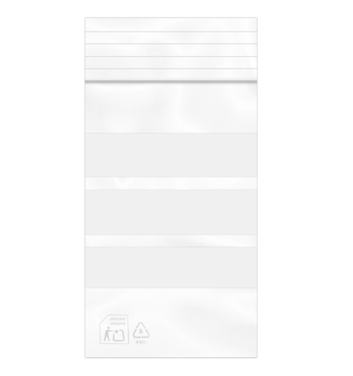 Plastic Zip Bag Seal top Write-On Block 4x6cm G-200 (100 Units)
