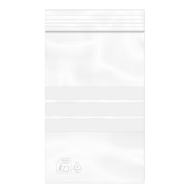 Plastic Zip Bag Seal top Write-On Block 8x12cm G-200 (100 Units)  