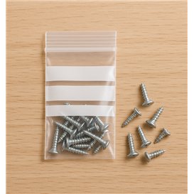 Plastic Zip Bag Seal top Write-On Block 4x6cm G-200 (100 Units)