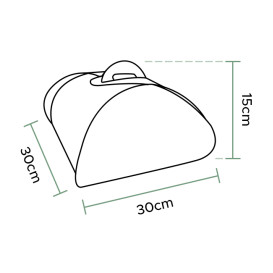 Kraft Paper Cake Box 30x30x15cm (125 Units)